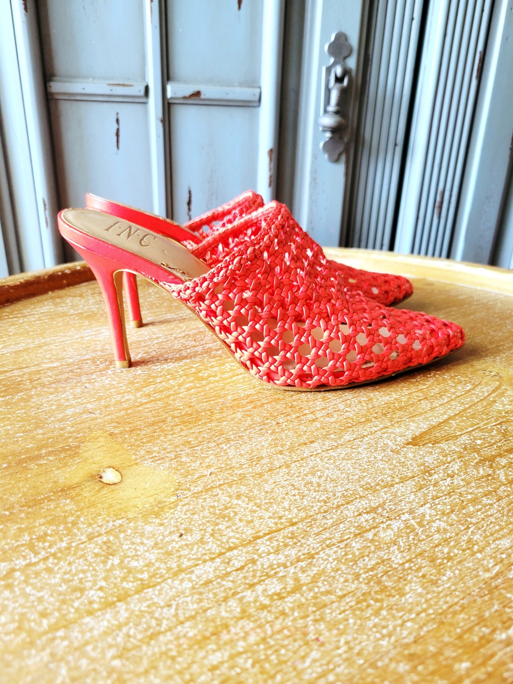 INC International Concepts Woven Mule Heels